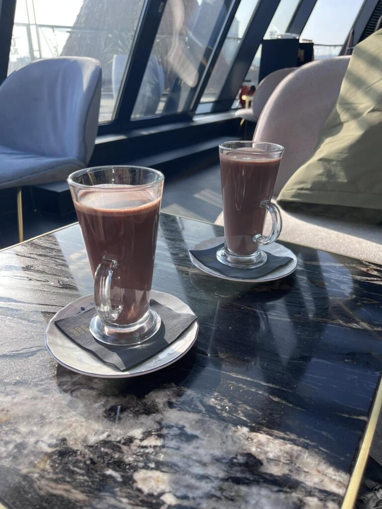 Hot Chocolate, High Five Bar, Hilton, Gdansk