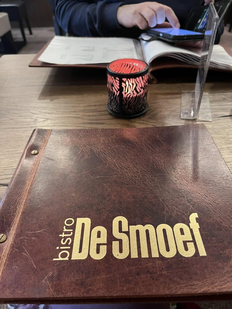 Menu at restaurant, Sluis